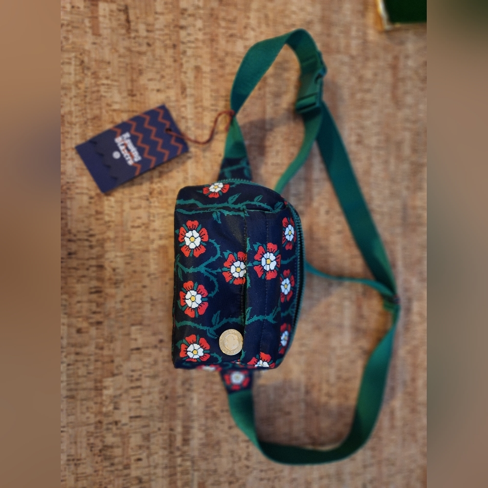 Rowing Blazers × Target Rose print Belt bag/ Crossbody/Fanny pack Navy
